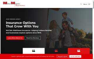 McClain Matthews Insurance of Speedway website