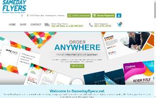 Sameday Flyers website