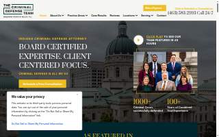 The Criminal Defense Team - Baldwin, Perry & Wiley, PC of Speedway website