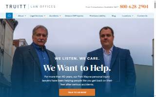 Truitt Law Offices - Personal Injury Attorney - Indianapolis of Speedway website