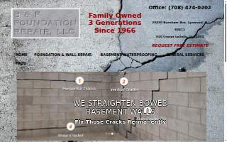B & F Foundation Repair of St. John website