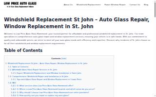 Hammond Auto Glass website