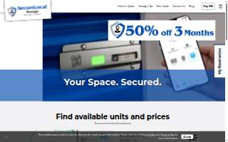 SecureLocal Storage, LLC of St. John website