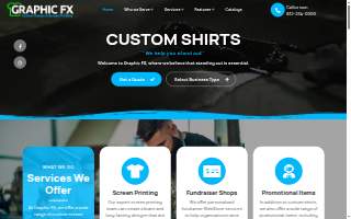 Graphic FX Custom Design & Screen Printing website