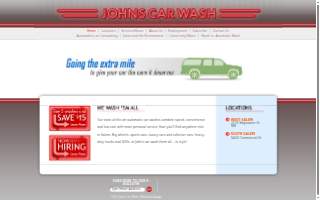 John's Car Wash website