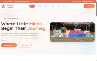 Memorial Preschool website