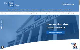 The Nice Law Firm, LLP of Terre Haute website