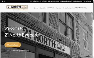21 North Eyecare website