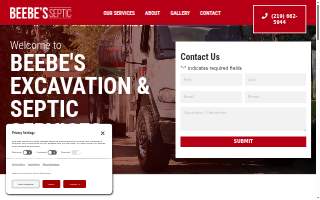 Beebe's Excavation & Septic Service LLC website