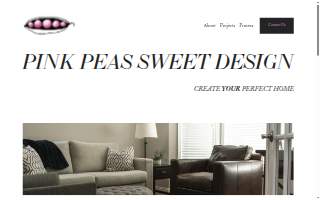 Pink Peas Sweet Design website