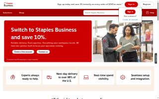 Staples Print & Marketing Services of Valparaiso website