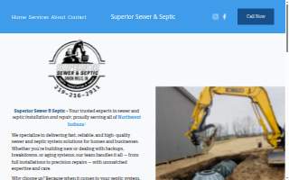 Superior Sewer and Septic website