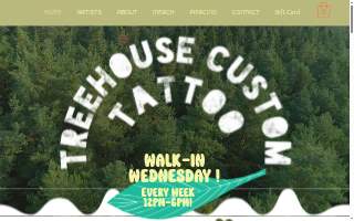 Treehouse Custom Tattoo of Valparaiso website