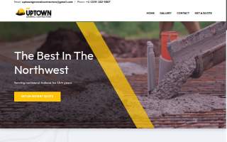 Uptown General Contractors of Chesterton website
