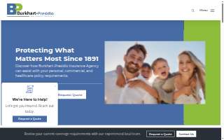 Burkhart Insurance Agency website
