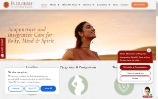 Flourish Integrative Health website