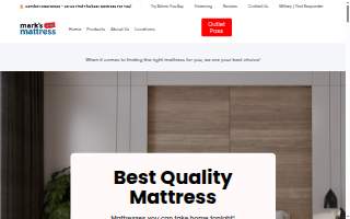 Mark's Mattress Outlet website