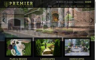 Premier Landscape & Design website
