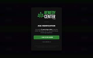 Remedy Center Cannabis & Smoke Shop of Vincennes website