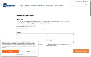 Beacon Credit Union of Warsaw website