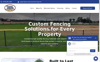 Custom Fencing website