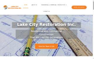 Lake City Restoration website