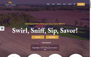 Tippy Creek Winery of Warsaw website