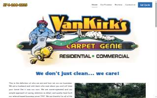 VanKirk's Carpet Genie website