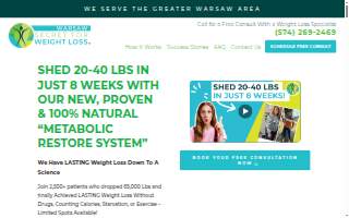 Warsaw Secret for Weight Loss website