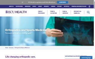 CORE Center of Daviess Community Hospital - Orthopedics website