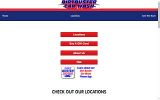 Dirtbuster Car Wash website