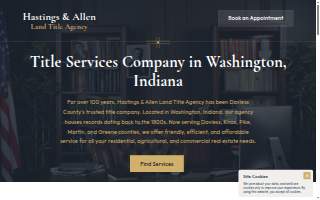 Hastings & Allen Land Title website
