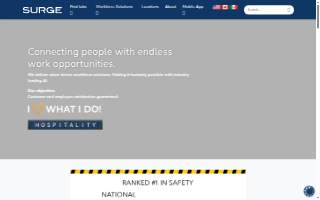 SURGE Staffing of Washington website