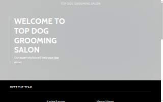 Top Dog Grooming Salon website