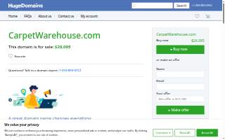 Carpet Warehouse website