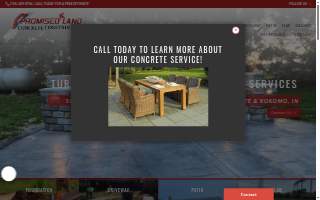 Promised Land Concrete Construction LLC website