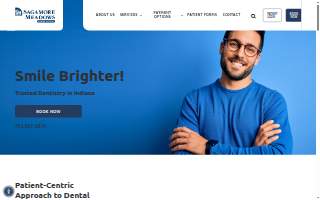 Sagamore Meadows Family Dental website