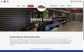 Habit Smoke Shop website