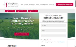 Hearing Centers of Indiana website