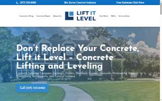 LIFT It LEVEL Concrete Leveling & Mudjacking website