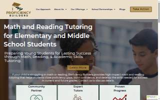 Proficiency Builders/College Tutors of Indiana website