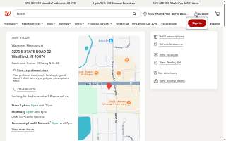 Walgreens Pharmacy of Westfield website