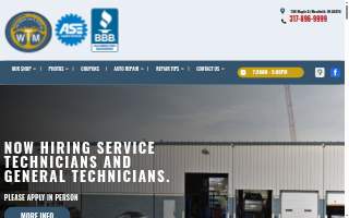 Westfield Tire and Muffler website