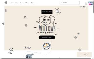 Willow's Bed & Biscuit website