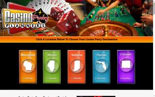 Casino Party Planners Indiana website