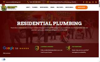 Cornwell Plumbing of Zionsville website