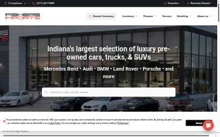 Fishers Imports Luxury Used Cars website