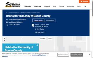 Habitat for Humanity ReStore Boone County website