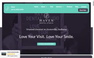 Haven Dental Studio website