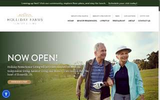 Holliday Farms Senior Living website